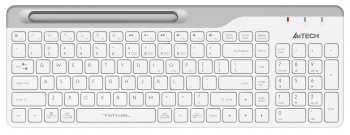 Клавиатура A4Tech Fstyler FBK25 белый/серый USB беспроводная BT/Radio slim Multimedia (FBK25 WHITE)
