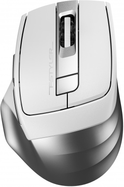 Мышь A4Tech Fstyler FB35 белый/серый оптическая (2000dpi) беспроводная BT/Radio USB для ноутбука (6but) (FB35 ICY WHITE)