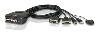 2 PORT USB DVI KVM SWITCH. (CS22D-AT)