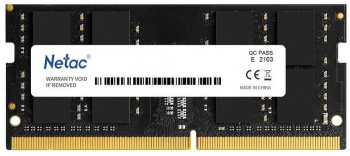 Netac Basic SODIMM 4GB DDR4-2666 (PC4-21300) C19 19-19-19-43 1.2V Memory module (NTBSD4N26SP-04)