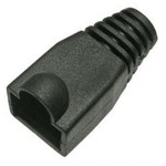 Защитные колпачки для кабеля 6,0мм cat.5, на соединение коннектора с кабелем, черный, 100 шт. в пчк (TWT-BO-6.0-BK/ 100) (TWT-BO-6.0-BK/100)