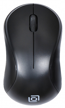 Мышь Оклик 605SW черный оптическая (1200dpi) беспроводная USB для ноутбука (3but) (384108)
