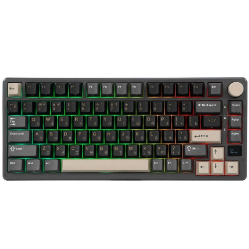 Клавиатура Royal Kludge RK-M75 Phantom (USB/ 2.4 GHz/ Bluetоoth, RGB, Hot Swap, Brown switch) (RK-M75 PHANTOM (BROWN SWITCH))
