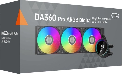 Система водяного охлаждения PcCooler DA360 Pro Digital BK ARGB Soc-AM5/ AM4/ 1200/ 1700/ 1851 черный 4-pin Al LCD 300W Ret (DA360PRO-BKAWXL-GL) фото 4