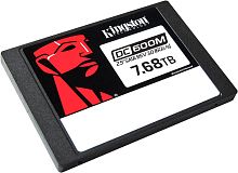 Твердотельный накопитель/ Kingston SSD DC600M, 7680GB, 2.5" 7mm, SATA3, 3D TLC, R/W 560/530MB/s, IOPs 94 000/34 000, TBW 14016, DWPD 1 (12 мес) (SEDC600M/7680G)