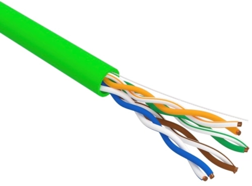 Кабель информационный Rexant 01-0061-R кат.5E U/ UTP 4 пары 24AWG нг(А)-LSLTx внутренний 305м зеленый