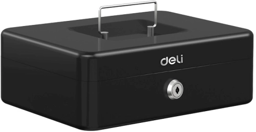 Ящик для денег Deli ET505 85x250x180 черный