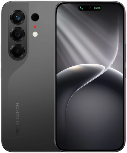 Смартфон Tecno Camon 50 256Gb 12Gb черный моноблок 3G 4G 2Sim 6.78 1208x2644 Android 16 50Mpix 802.11 a/ b/ g/ n/ ac NFC GPS GSM900/ 1800 GSM1900 Protect FM (CN5 256+12 MOONSHADOW BLACK)
