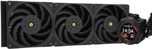 Система водяного охлаждения Thermalright Core Vision 360 Soc-AM5/ AM4/ 1200/ 1700/ 1851 черный 4-pin 28.1dB Al LCD Ret (C-VISION-360-BL)