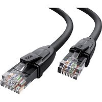 GCR Патч-корд прямой 7.5m UTP кат.6, черный, 24 AWG, ethernet high speed, RJ45, T568B, GCR-52535