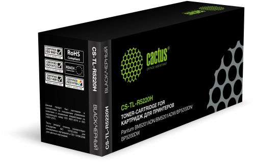 Картридж лазерный Cactus CS-TL-R5220H TL-R5220H черный (6000стр.) для Pantum BM5201ADN/BM5201ADW/BP5200DN/BP5200DW с чипом