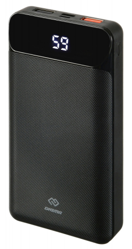 Мобильный аккумулятор Digma DG-20000-PL 20000mAh QC3.0/ PD3.0 18W 3A 2xUSB-A/ USB-C черный (DG-20000-PL-BK)