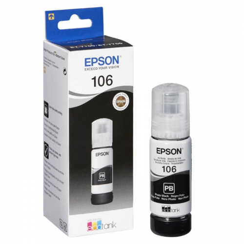 Контейнер с чернилами Epson 106, черный, 5000 стр., для L7160/ L7180 (C13T00R140)