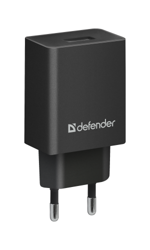 Defender Сетевой адаптер EPA-10 черный. 1xUSB. 5V/ 2.1А (83572)