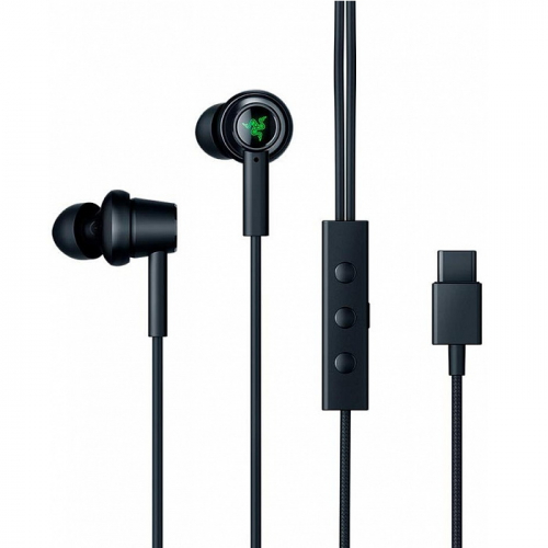Гарнитура Razer Hammerhead ANC проводная, черный, USB C (RZ12-02780100-R3M1)