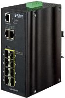 IGS-10080MFT индустриальный управляемый коммутатор/ IP30 Industrial 8* 100/1000F SFP + 2*10/100/1000T Full Managed Ethernet Switch (-40 to 75 degree C), 1588