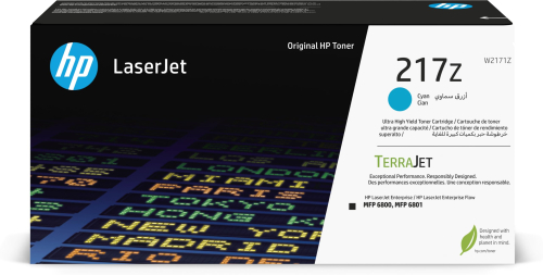 Тонер-картридж/ HP 217Z Ultra High Yield Cyan Original LaserJet Toner Cartridge (W2171Z)