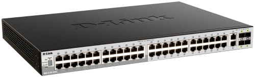 Коммутатор/ DGS-3130-54PS Managed L3 Stackable Switch 48x1000Base-T PoE, 2x10GBase-T, 4x10GBase-X SFP+, PoE Budget 370W (740W with DPS-700), Surge 6KV, CLI, 1000Base-T Management, RJ45 Console, USB, RPS, Dying Gasp (DGS-3130-54PS/B2A) фото 2
