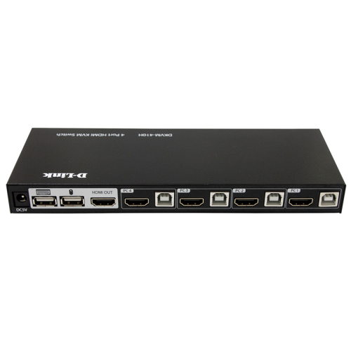 D-Link 4-port KVM Switch, HDMI+USB ports (DKVM-410H/ A2A) (DKVM-410H/A2A)