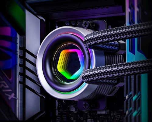 Система водяного охлаждения ID-Cooling FX360 Inf ARGB Soc-AM5/ AM4/ 1151/ 1200/ 2066/ 1700 черный 4-pin 27.2dB Al+Cu 350W Ret фото 7