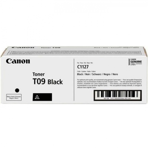 Тонер Canon T09 BK 3020C006 черный 7600 страниц туба для копира i-SENSYS X C1127iF, C1127i, C1127P