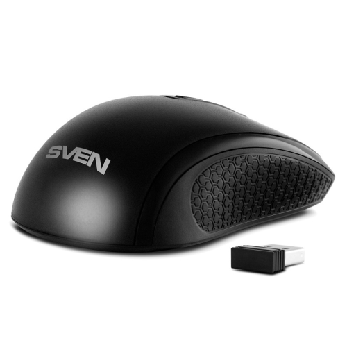 Беспроводная мышь SVEN RX-220W чёрная (3+1кл. 800-1600DPI, блист) (SV-016227)
