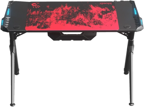 Стол игровой Bloody BD-TB101 столешница ЛДСП карбон каркас черный 140x75x75см фото 6