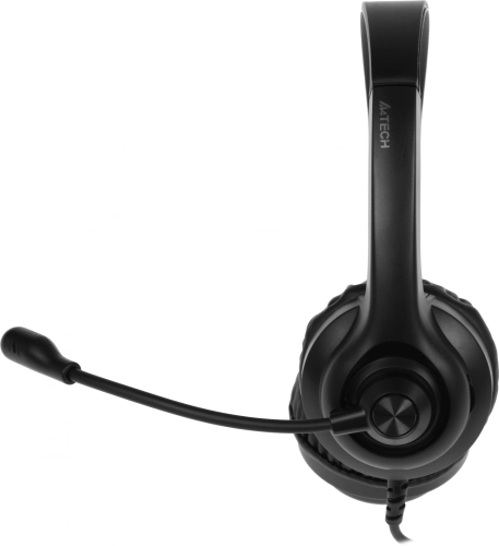 Наушники с микрофоном A4Tech HU-8 черный 2м накладные USB оголовье (HU-8#MLN) фото 6