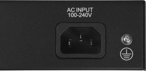Коммутатор/ 6-Port 10/100/1000M PoE+ Switch, 4-Port 10/100/1000 BASE-T Gigabit PoE+ ports, 2-Port 10/100/1000 BASE-T Gigabit Uplink ports, 802.3at/af, VLAN mode support for port #1 ~ #4, Extend mode support for port #3 ~ #4, Fanless (GS1006P) фото 7