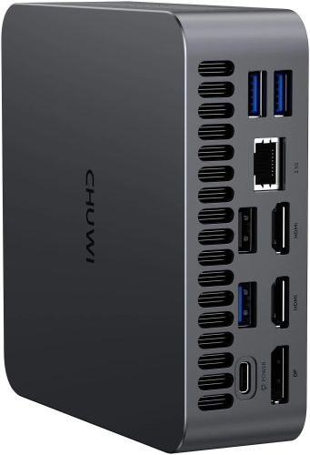 Компьютер Мини Chuwi AuBox X Core Ultra 5 226V (2.1) 16Gb SSD512Gb ARC 130V Windows 11 Pro 2.5xGbitEth WiFi BT 100W серый (2171140) (2171140#MLN) фото 5
