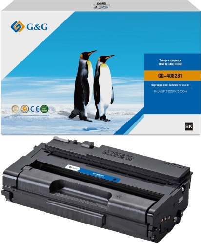 Картридж лазерный G&G GG-408281 408281 черный (7000стр.) для Ricoh SP 330SFN/ SP 330DN