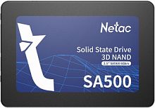 Netac SSD SA500 480GB 2.5 SATAIII 3D NAND, R/ W up to 520/ 450MB/ s, TBW 240TB, 3y wty (NT01SA500-480-S3X)