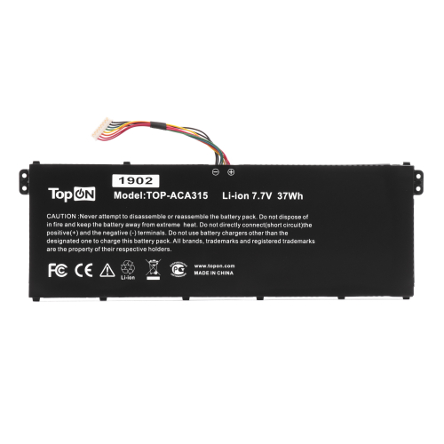 Аккумулятор для ноутбука Acer A315-51, A314-31, 7.7V 4810mAh PN: AP16M5J (TOP-ACA315)