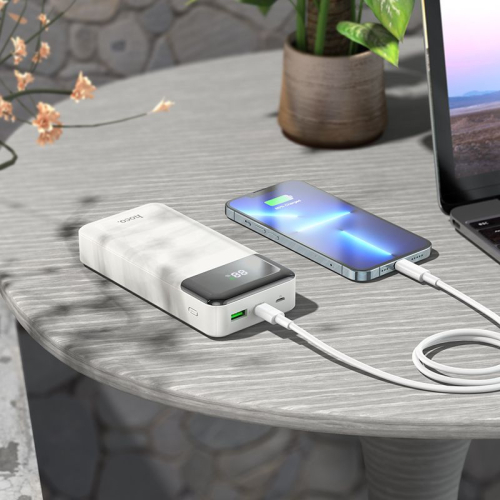 Мобильный аккумулятор Hoco J102A Cool figure 20000mAh QC/ PD 20W 5A USB-A/ USB-C белый (J102A COOL FIGURE WHITE) фото 3