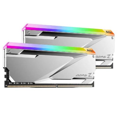 *Модуль памяти Netac Z Silver NTZED5P62DP-32S DDR 5 DIMM 32Gb (16Gbx2) 6200Mhz, RGB, C32, с радиатором