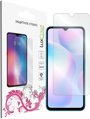 Защитное стекло для экрана LuxCase прозрачный для Xiaomi Redmi 9A/9С прозрачная 1шт. (83050)