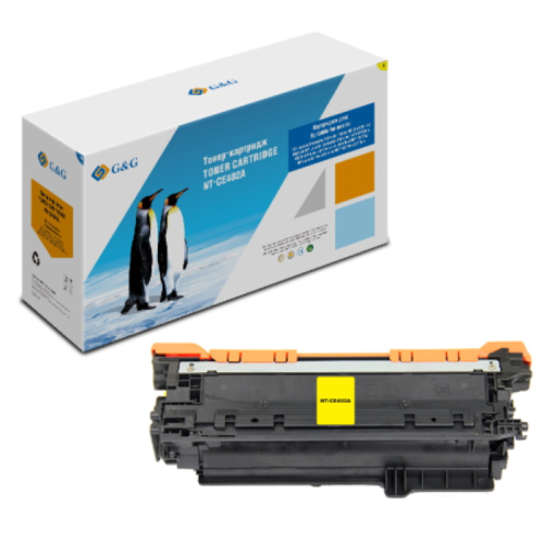 Тонер-картридж G&G NT-CE402A желтый 6000 страниц для HP LaserJet Enterprise 500 color M551