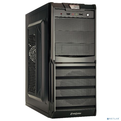 Exegate EX278402RUS Корпус Miditower Exegate XP-329S Black, ATX, , 2*USB, Audio