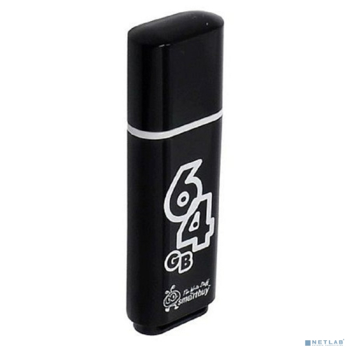 Smartbuy USB Drive 64Gb Glossy series Black SB64GBGS-K