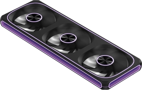 Вентилятор для корпуса Formula V Line AIR FUSION 3 BK REVERSE, 360x120x28mm, ARBG 3pin + PWM 4pin, 500-1800 RPM, 37.83 DBA MAX, HYDRO BEARING фото 5