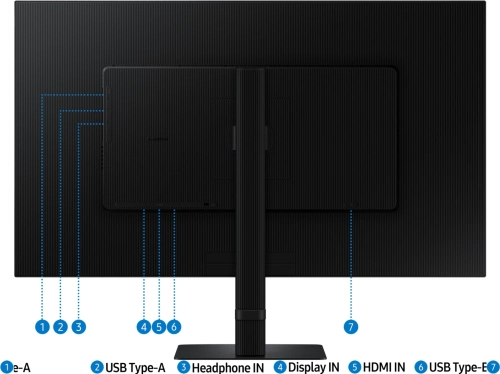 Монитор LCD Samsung 31.5 Монитор LCD Samsung 31.5 S32D800EAI черный {VA 3840x2160 60Hz HDMI DisplayPort 3xUSB3.0 pivot black} (LS32D800EAIXCI) фото 17