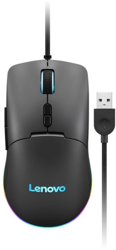 Мышь Lenovo M210 RGB Gaming черный оптическая 8000dpi USB2.0 6but (GY51M74265)