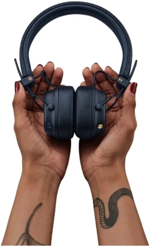 Гарнитура накладные Marshall Major V синий беспроводные bluetooth оголовье (MAJOR V MIDNIGHT BLUE) фото 10