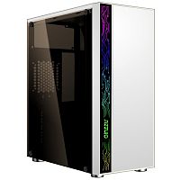 Ginzzu A390 White Window RGB подсветка 1*USB 3.0, 2*USB 2.0, AU