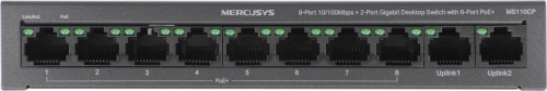 Коммутатор Mercusys MS110CP (L2) 8x100Мбит/с 2x1Гбит/с 8PoE+ 65W неуправляемый фото 5