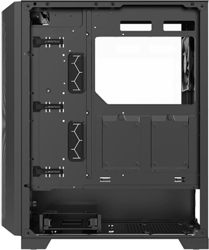 Корпус Montech SKY ONE Lite черный без БП ATX 3x120mm 2xUSB3.0 1xUSB3.1 audio bott PSU (SKY ONE LITE BL) фото 6