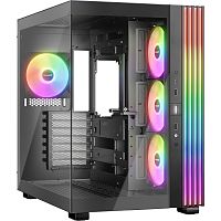 Корпус ПК без блока питания/ Case be quiet! LIGHT BASE 600 LX, Midi-Tower, TG, 4x120mm ARGB, 2xUSB-A 3.2, 1xUSB 3.2 Type-C, ATX, mATX, mITX Black (BGW67)