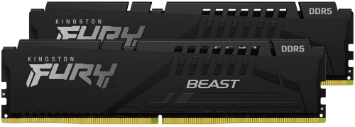 Модуль памяти DDR 5 DIMM 16Gb PC48000, 6000Mhz, Kingston FURY Beast Black EXPO CL30 (Kit of 2) (KF560C30BBEK2-16) (retail)