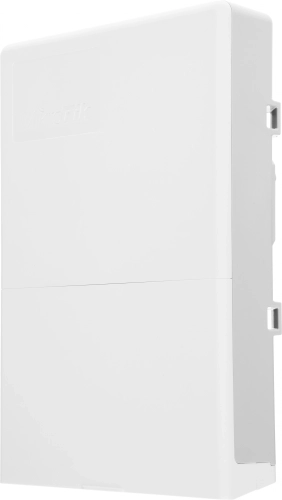 MikroTik netPower Lite 7R with 8 x Gigabit Ethernet ports (7 with Reverse POE-in, 1 with PoE-OUT), 2 x SFP+ cages, SwitchOS, outdoor enclosure, mounting kit (power supply NOT included) (CSS610-1GI-7R-2S+OUT)