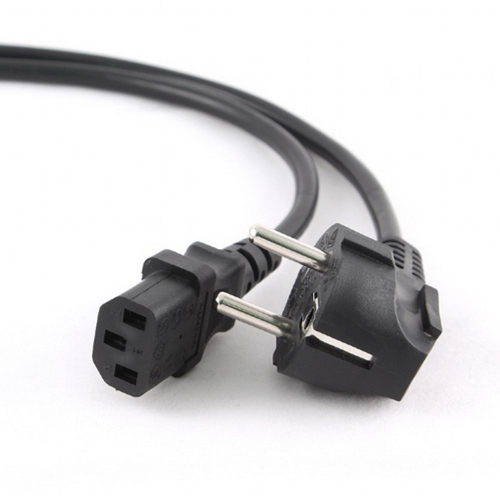 Кабель питания Cablexpert Schuko-C13, VDE, 3x0.75мм2, 10A, с заземлением, 1.8м, черный, пакет [PC-186-VDE]